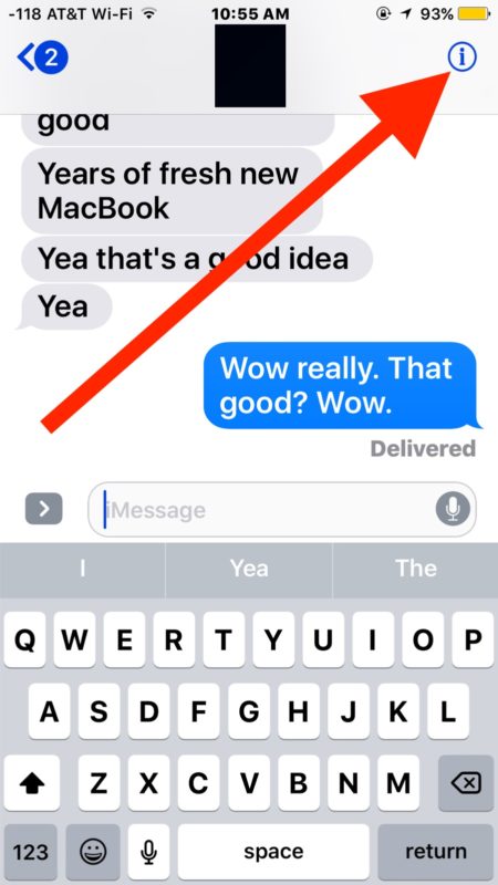 Enviar confirmaciones de lectura para un contacto específico en Mensajes para iOS