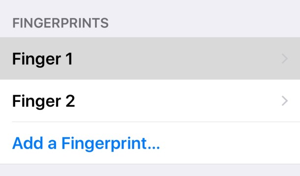Resalte e identifique una huella digital adecuada en Touch ID para iOS