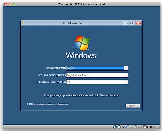 Instalación de Windows 8 en VirtualBox