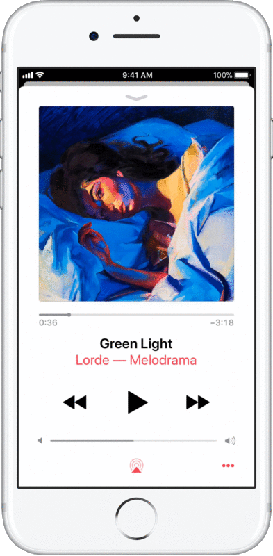 Reproducir música en la aplicación iPhone Music