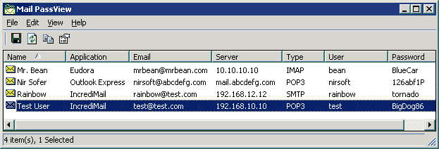 Cómo recuperar contraseñas de Outlook con Mail PassView