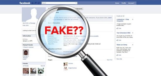 Perfil falso en Facebook