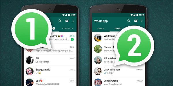Cómo usar dos cuentas de WhatsApp diferentes en el mismo teléfono