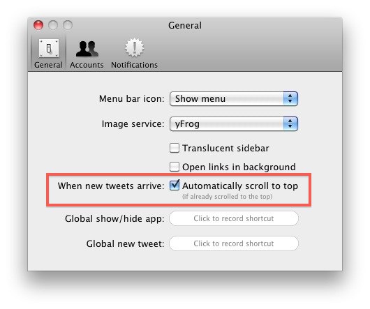 actualización automática de twitter para mac livestream