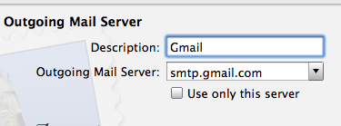 Configurar Mail.app para usar Gmail