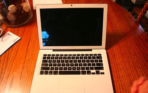 Teclas de MacBook en blanco y negro