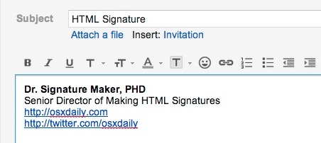 Crea una firma HTML con GMail