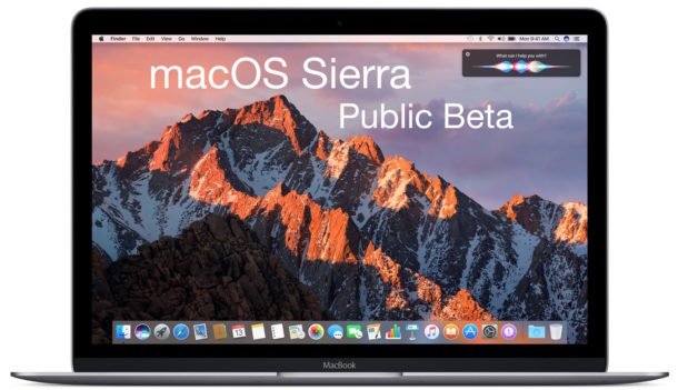 MacOS Sierra Public Beta