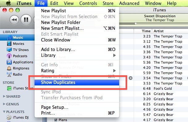 eliminar canciones duplicadas de iTunes