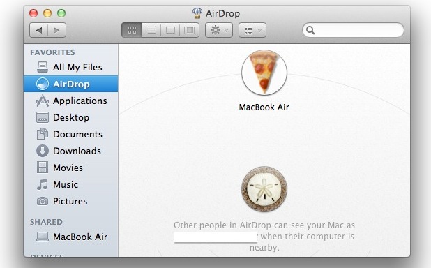 Habilite AirDrop en Mac no compatibles con OS X 10.7