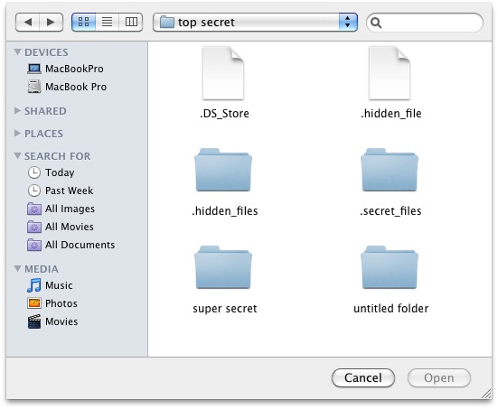 mostrar-archivos-ocultos-mac-cuadro de diálogo