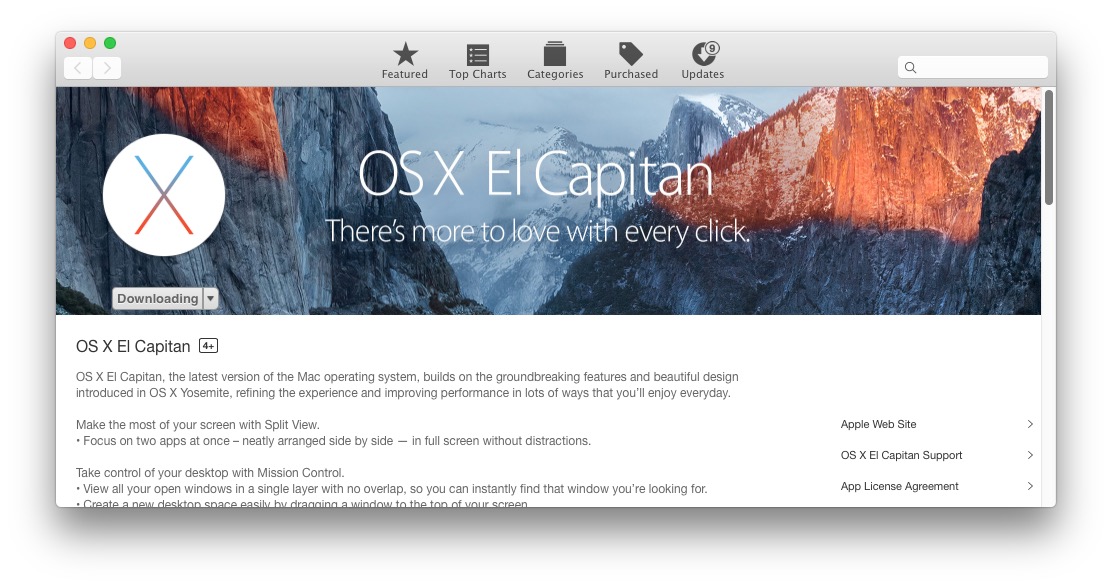 Descarga OS X El Capitan