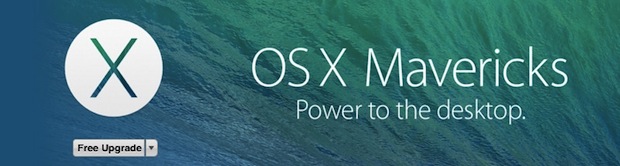 OS X Mavericks está disponible como descarga gratuita