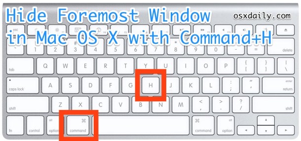 Oculte el método abreviado de teclado de Windows en Mac OS X.