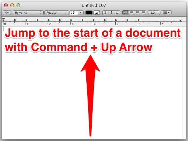 Presione la tecla de estado del documento en Mac OS X.