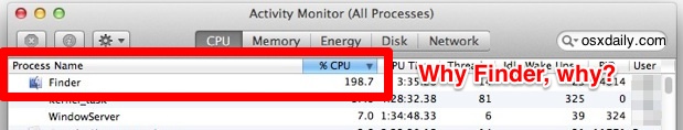 Buscador de CPU alta y comportamiento lento