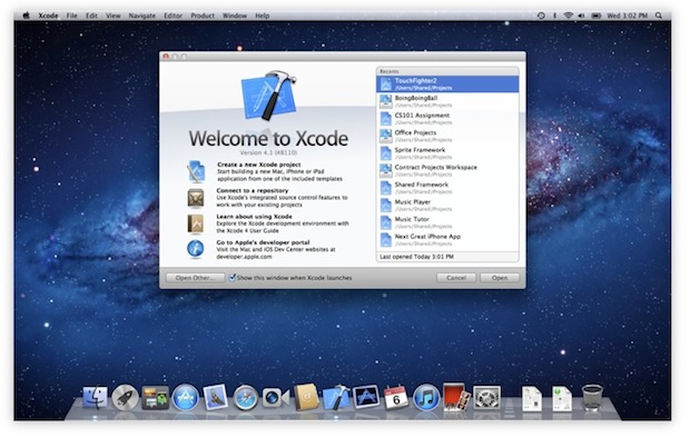 XCode 4.1 se puede descargar gratis de la Mac App Store