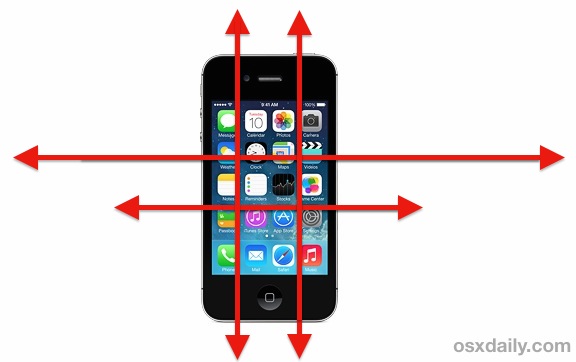 Botón Cancelar en iPhone con movimiento