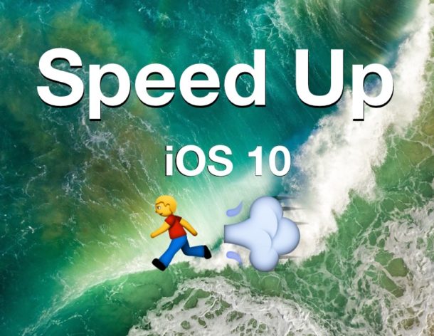 Acelere iOS 10 si funciona lento