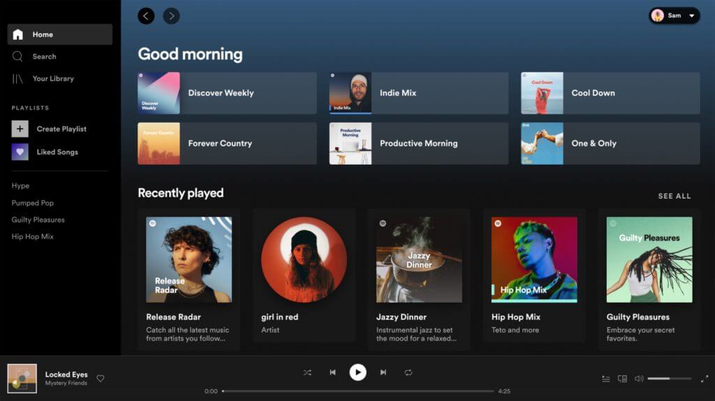 La antigua aplicación de Windows Spotify