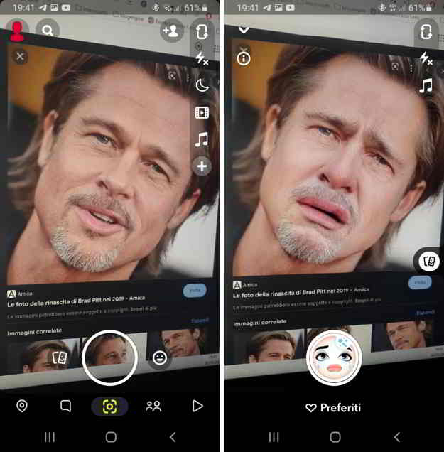 efecto de cara triste en instagram