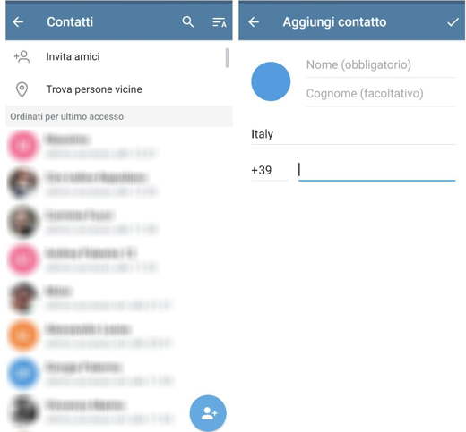 Lo que ve un contacto eliminado en Telegram