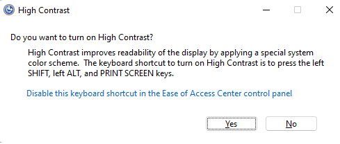 temas de alto contraste en Windows 10