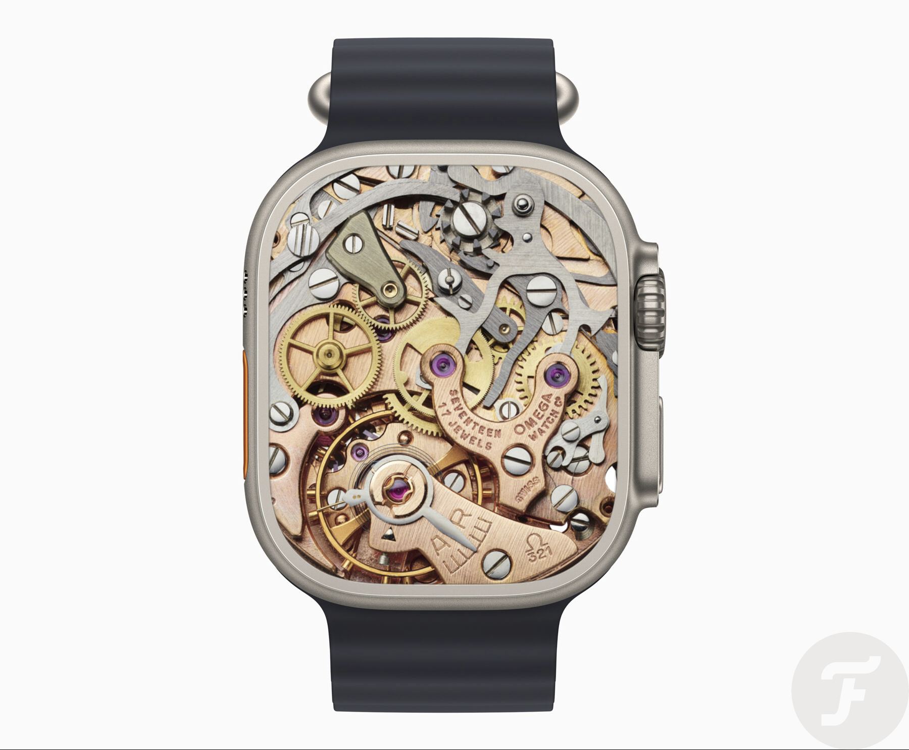 Apple Watch ultra con reloj inteligente mecánico calibre 321
