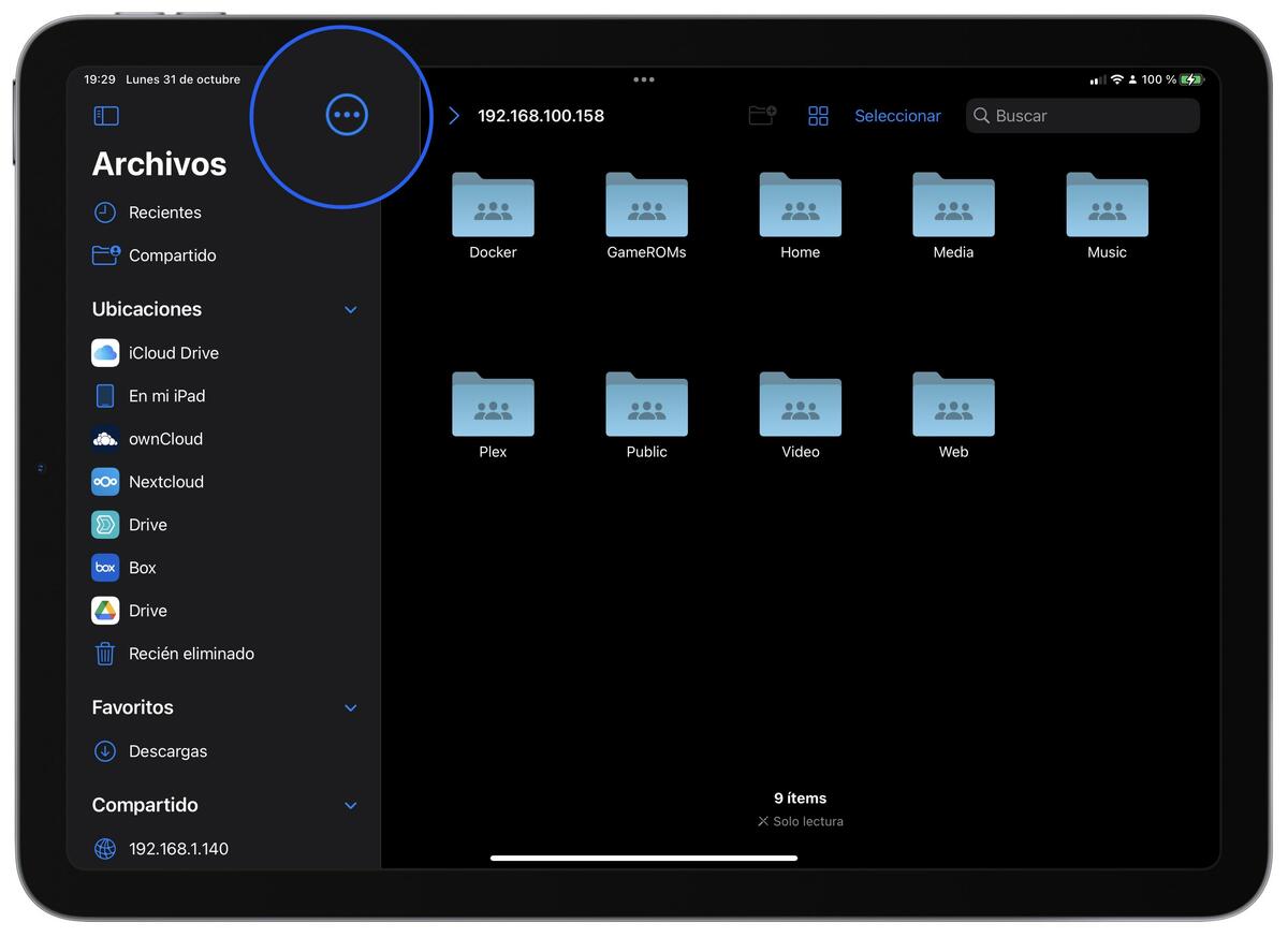 Cómo conectarse a acciones SMB en iPhone y iPad con la aplicación Archivos